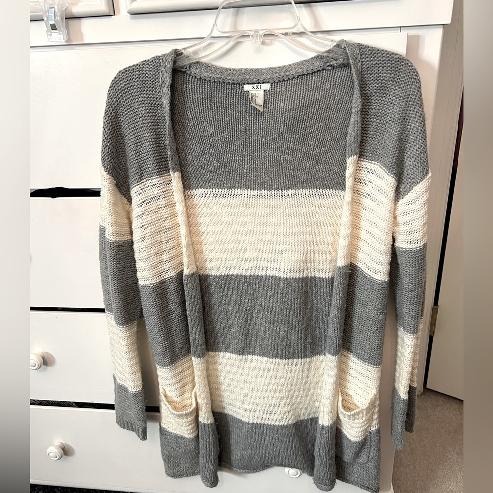Forever 21 Striped Cardigan